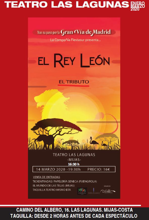 Teatro Madrid Rey Leon Entradas Actualizado Noviembre