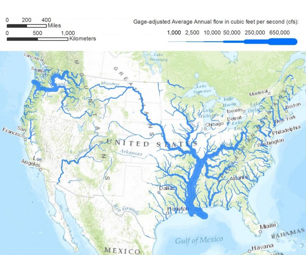 Rios De America Del Norte Mapa Actualizado Mayo 2024 