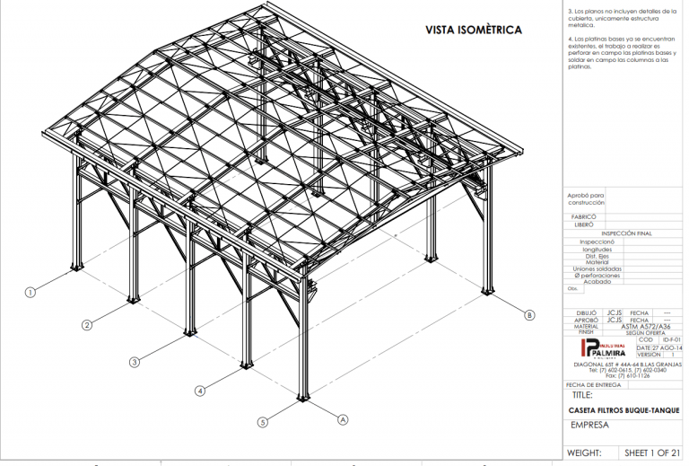 Planos De Estructuras Metalicas Actualizado Agosto 2024 6080